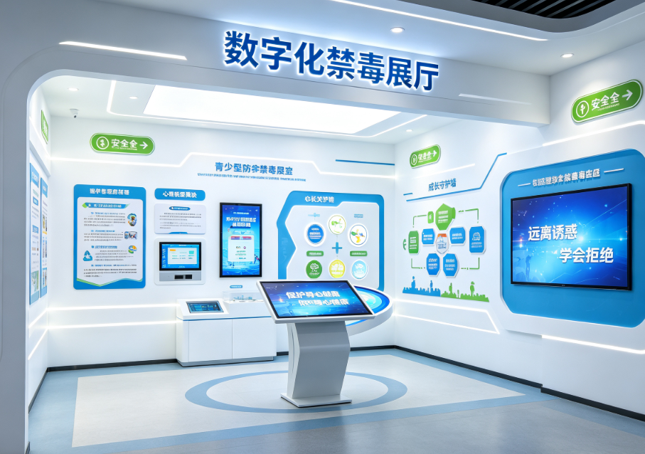 数字化禁毒展厅怎么设计？打造沉浸式禁毒教育空间